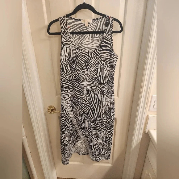 MICHAEL Michael Kors zebra print dress size XL knee length - Picture 1 of 6